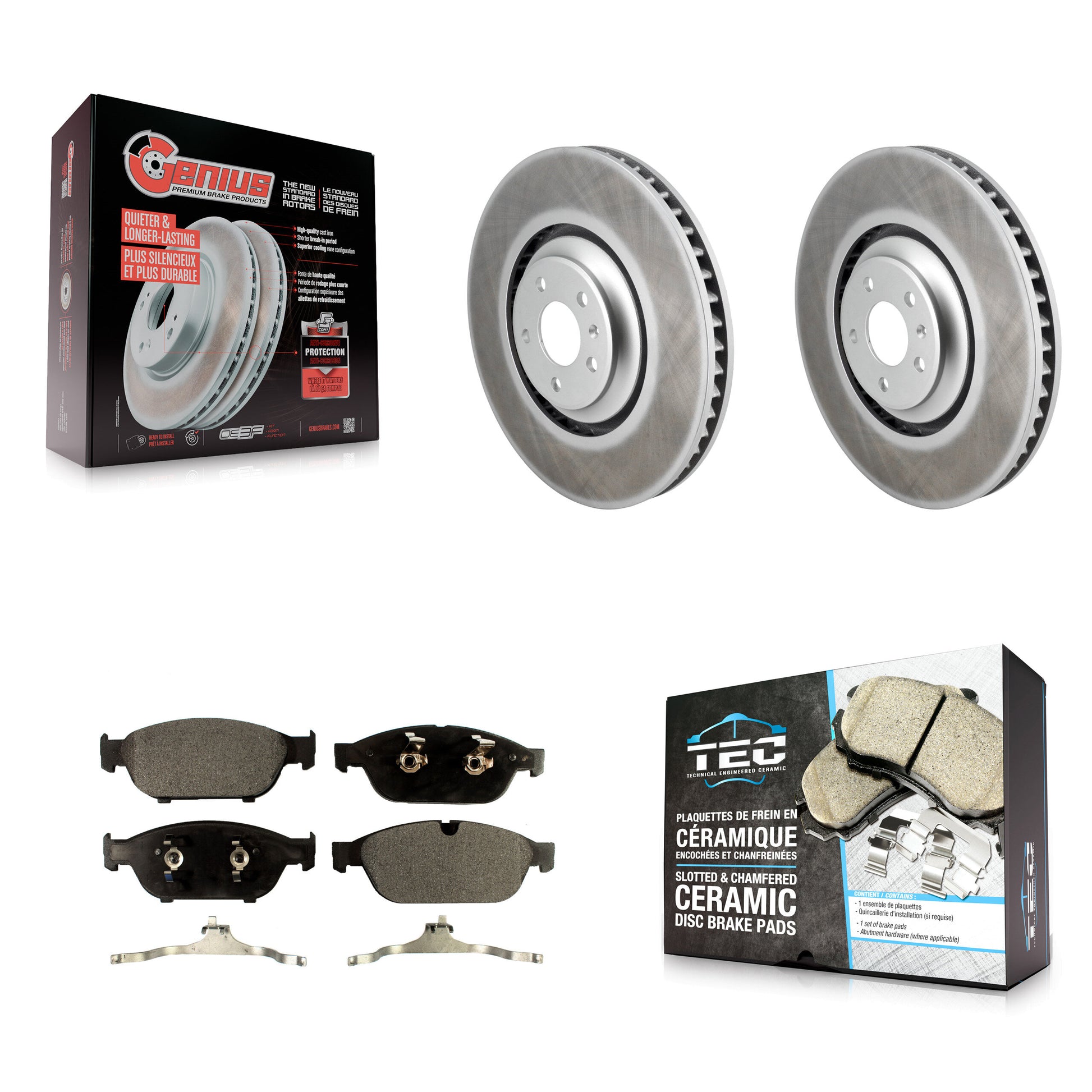 Transit Auto KGT-102991 Disc Brake Kit for 2011 Audi A8 Quattro - Front