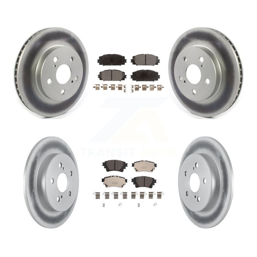 Transit Auto KGT-103002 Disc Brake Kit for 2020-2022 Toyota Corolla - Front and Rear