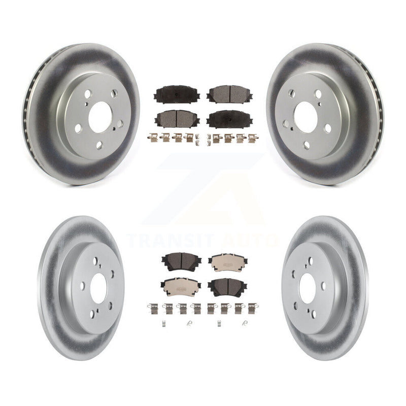 Transit Auto KGT-103002 Disc Brake Kit for 2020-2022 Toyota Corolla - Front and Rear