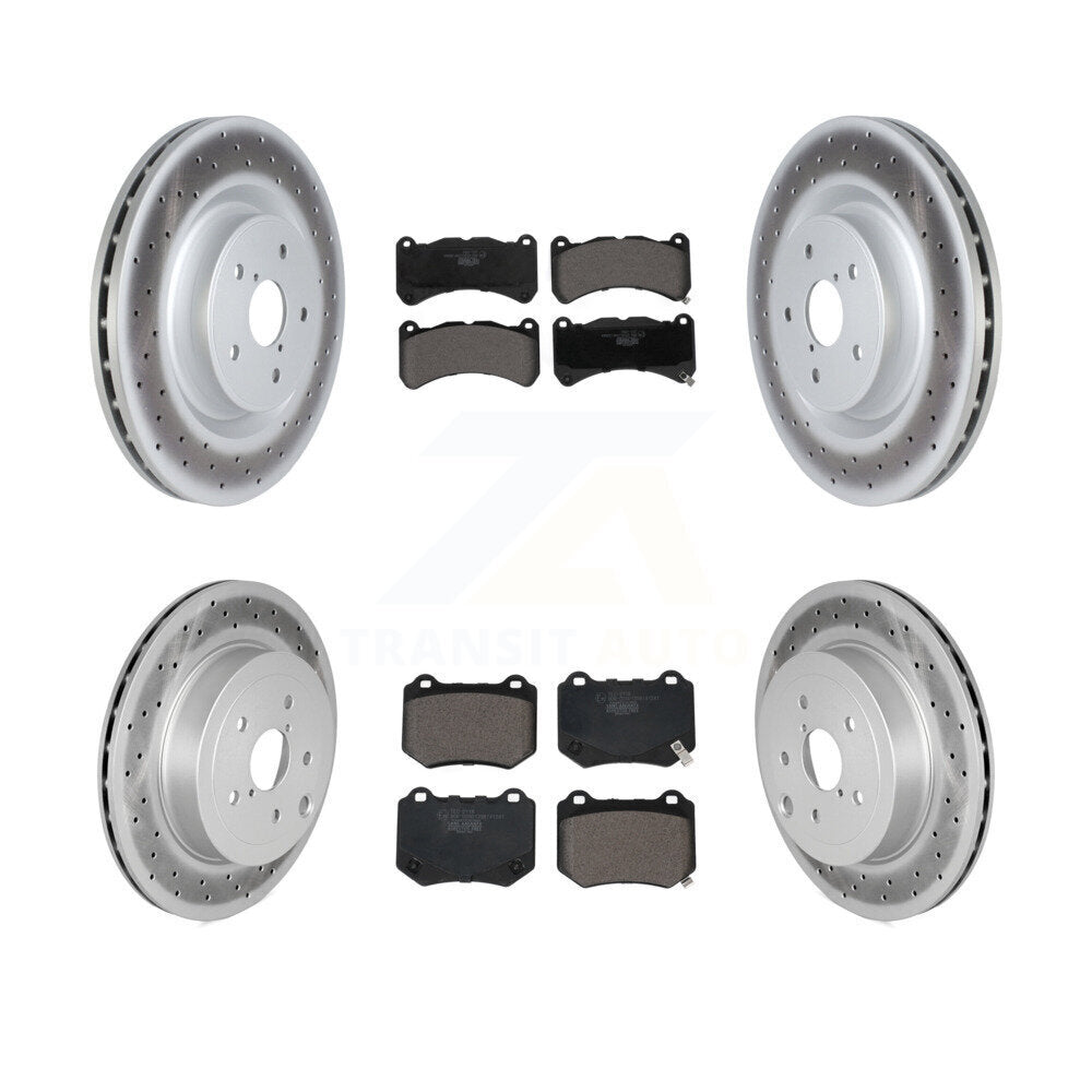 Transit Auto KGT-103010 Disc Brake Kit for 2018-2020 Subaru WRX STI - Front and Rear