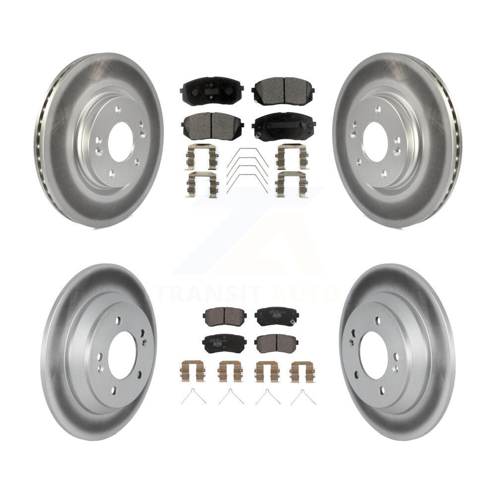 Transit Auto KGT-103015 Disc Brake Kit for 2018-2021 Hyundai Kona - Front and Rear