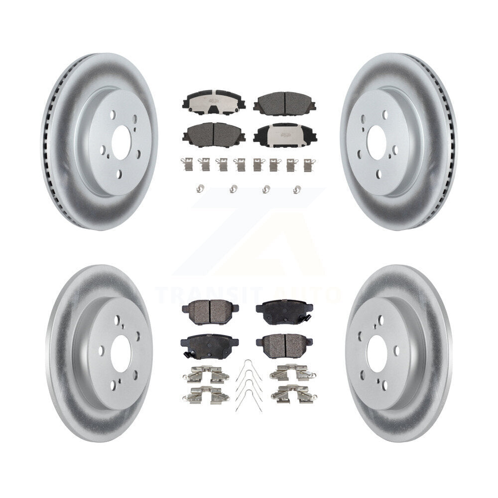 Transit Auto KGT-103049 Disc Brake Kit for 2019 Toyota Corolla - Front and Rear