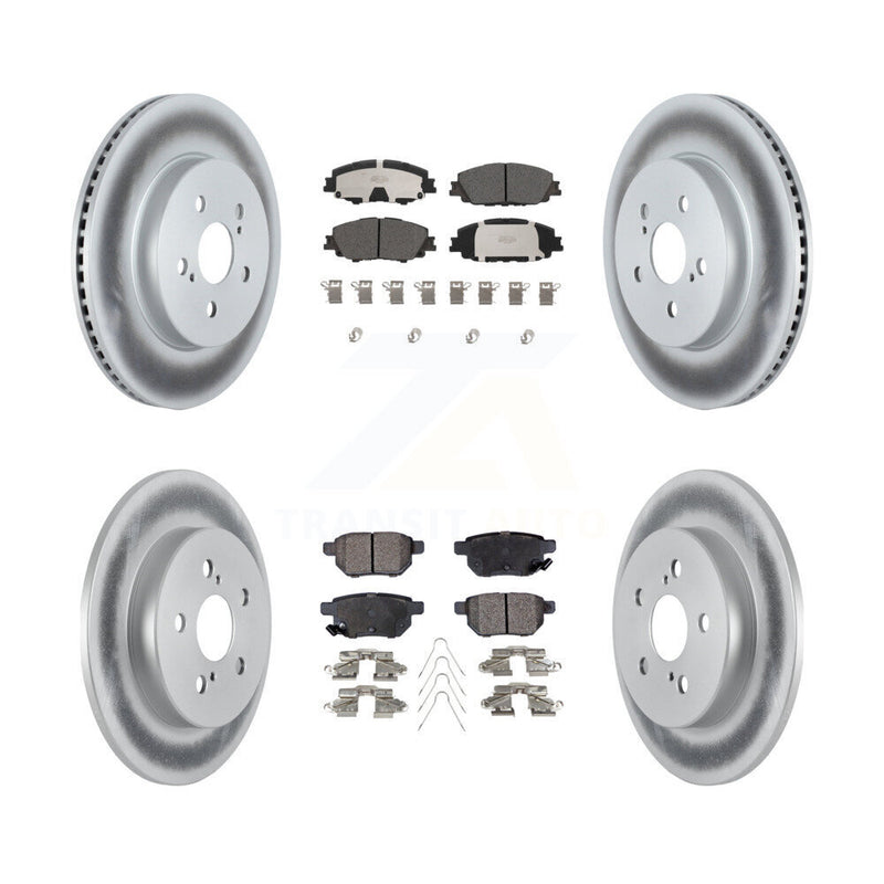 Transit Auto KGT-103049 Disc Brake Kit for 2019 Toyota Corolla - Front and Rear
