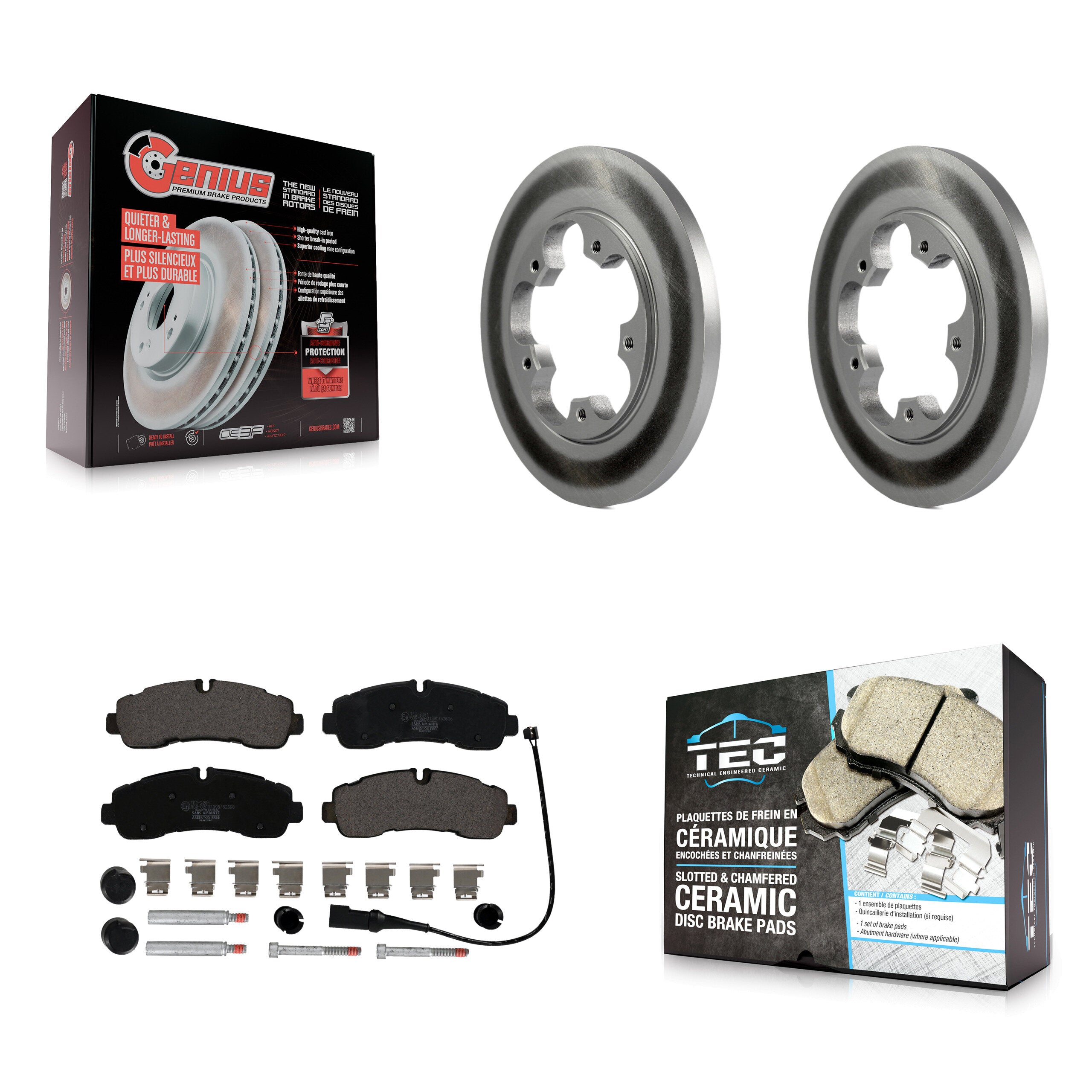 Transit Auto KGT-103061 Disc Brake Kit for 2020-2021 Ford Transit-350 - Rear
