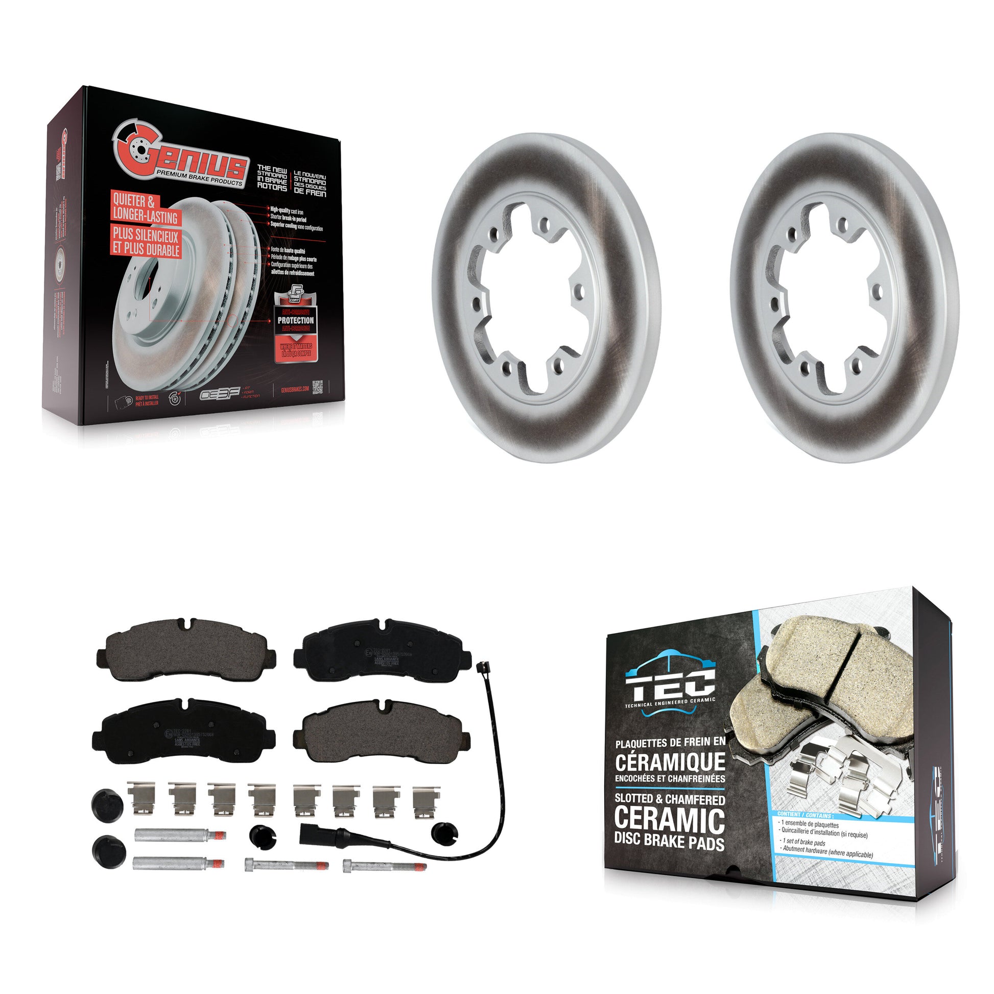 Transit Auto KGT-103062 Disc Brake Kit for 2020-2021 Ford Transit-350, Ford Transit-350 HD - Rear