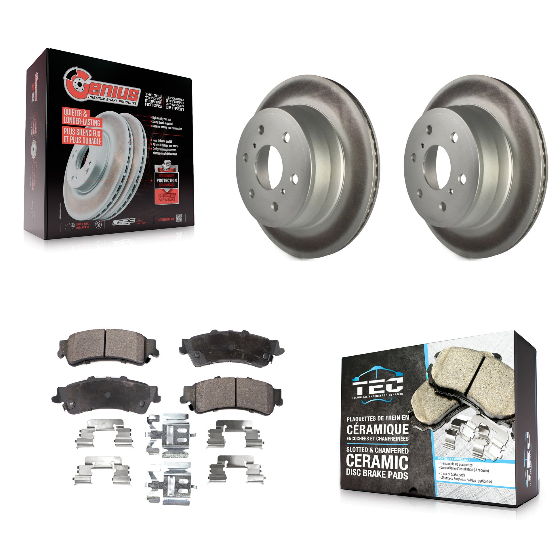 Transit Auto KGT-103068 Disc Brake Kit for 2007 GMC Sierra 1500 Classic - Rear