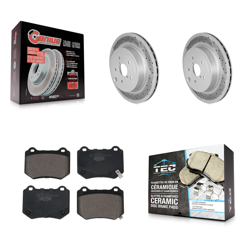 Transit Auto KGT-103069 Disc Brake Kit for 2018-2021 Subaru WRX STI - Rear