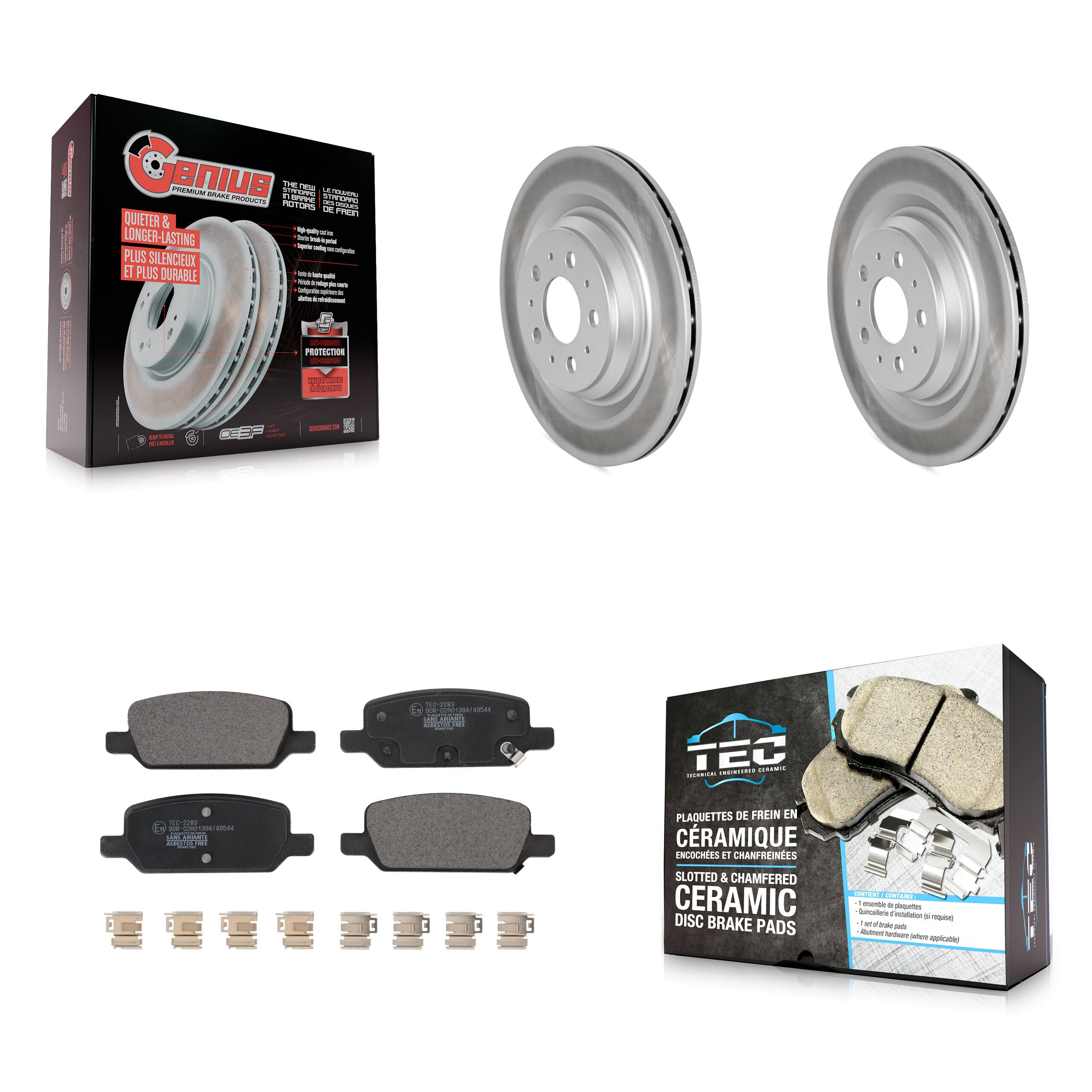 Transit Auto KGT-103073 Disc Brake Kit for 2017-2022 Tesla 3 - Rear