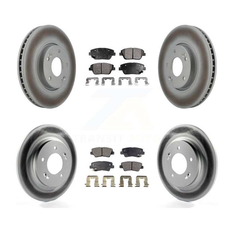 Transit Auto KGT-103084 Disc Brake Kit for 2015 Hyundai Sonata - Front and Rear