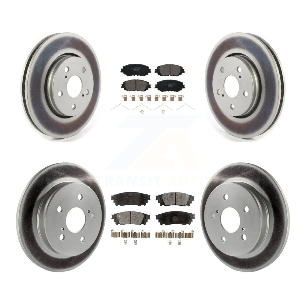 Transit Auto KGT-103085 Disc Brake Kit for 2019 Toyota C-HR - Front and Rear