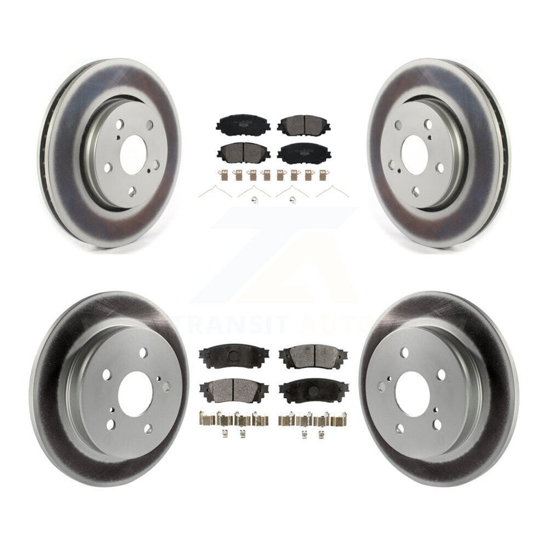 Transit Auto KGT-103085 Disc Brake Kit for 2019 Toyota C-HR - Front and Rear