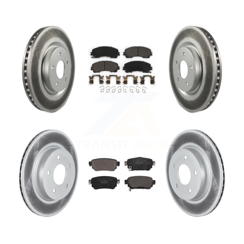 Transit Auto KGT-103087 Disc Brake Kit for 2019 Nissan Rogue - Front and Rear