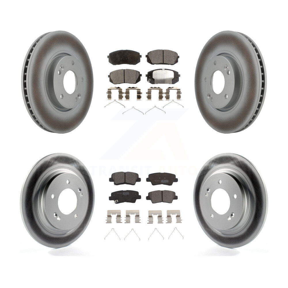 Transit Auto KGT-103093 Disc Brake Kit for 2016 Hyundai Sonata - Front and Rear