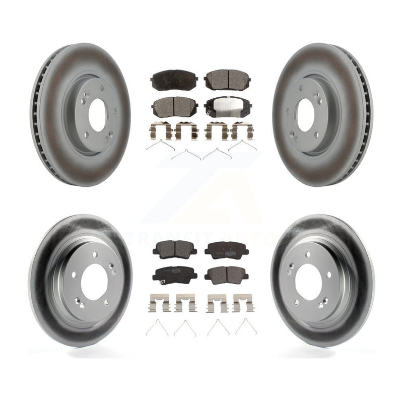 Transit Auto KGT-103093 Disc Brake Kit for 2016 Hyundai Sonata - Front and Rear