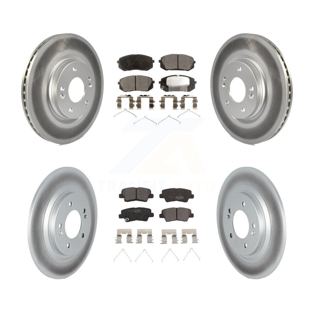 Transit Auto KGT-103095 Disc Brake Kit for 2019-2023 Hyundai Kona Electric, Kia Niro EV - Front and Rear