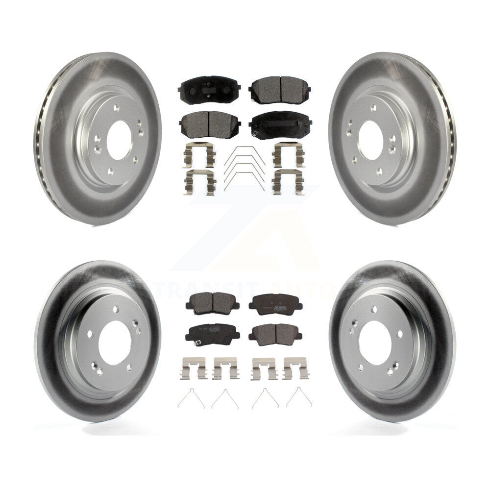 Transit Auto KGT-103097 Disc Brake Kit for 2018-2022 Kia Forte5, Hyundai Elantra GT - Front and Rear
