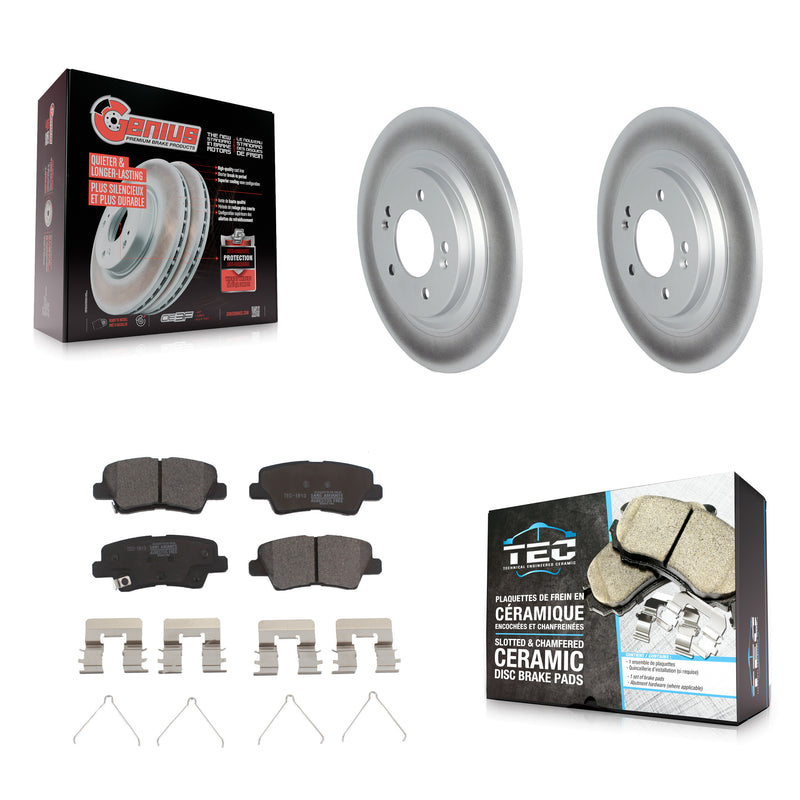 Transit Auto KGT-103121 Disc Brake Kit for 2019-2023 Kia Soul EV, Hyundai Kona Electric, Kia Niro EV - Rear