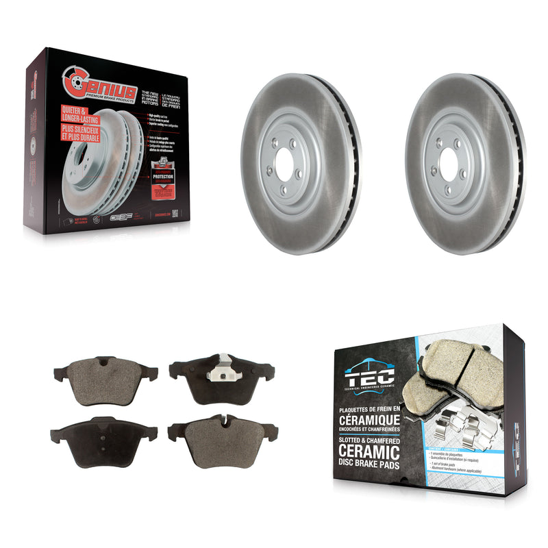 Transit Auto KGT-103128 Disc Brake Kit for 2010-2017 Jaguar XJ, Jaguar XF - Front
