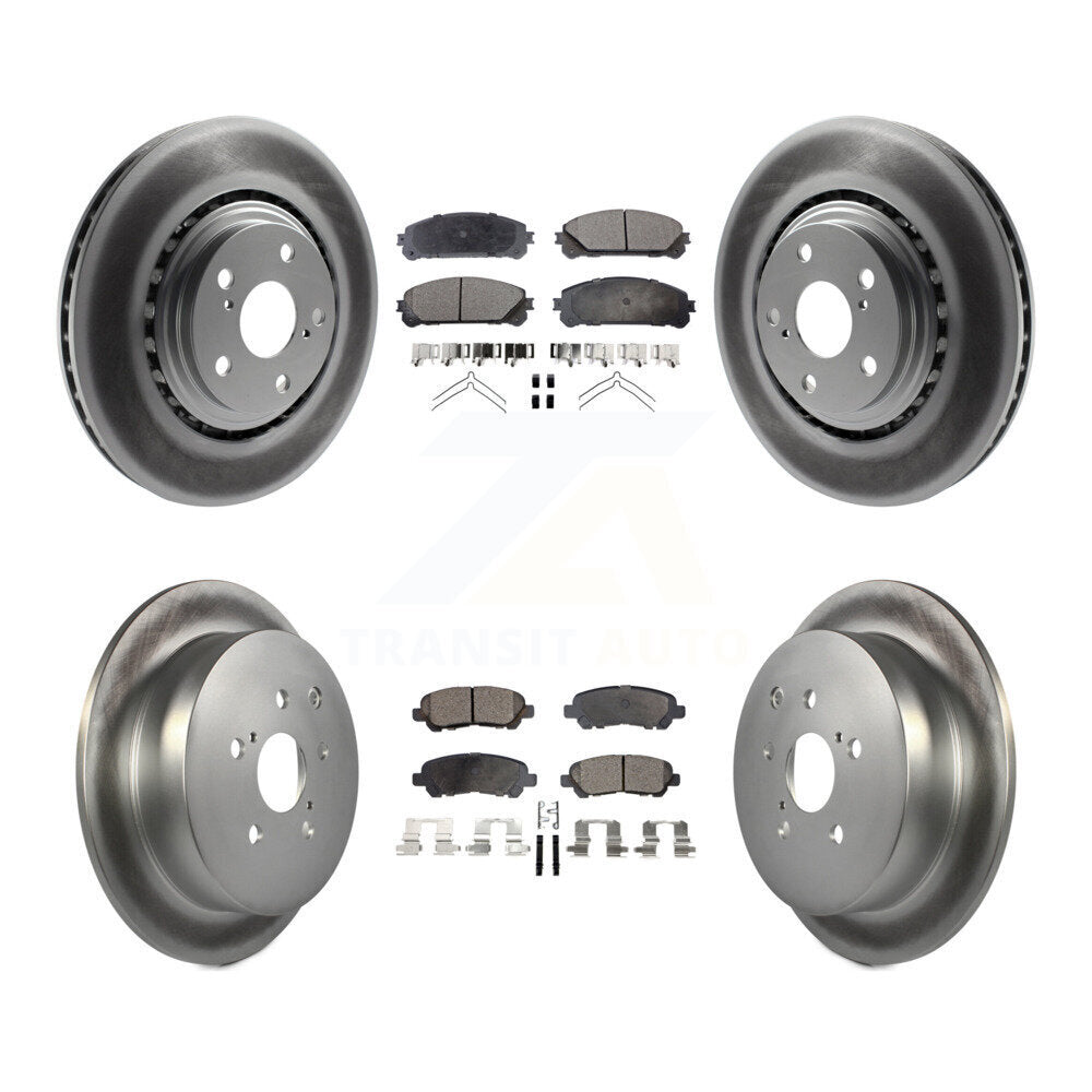 Transit Auto KGT-103132 Disc Brake Kit for 2014 Toyota Highlander - Front and Rear