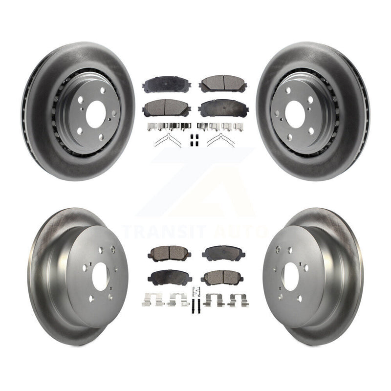 Transit Auto KGT-103132 Disc Brake Kit for 2014 Toyota Highlander - Front and Rear