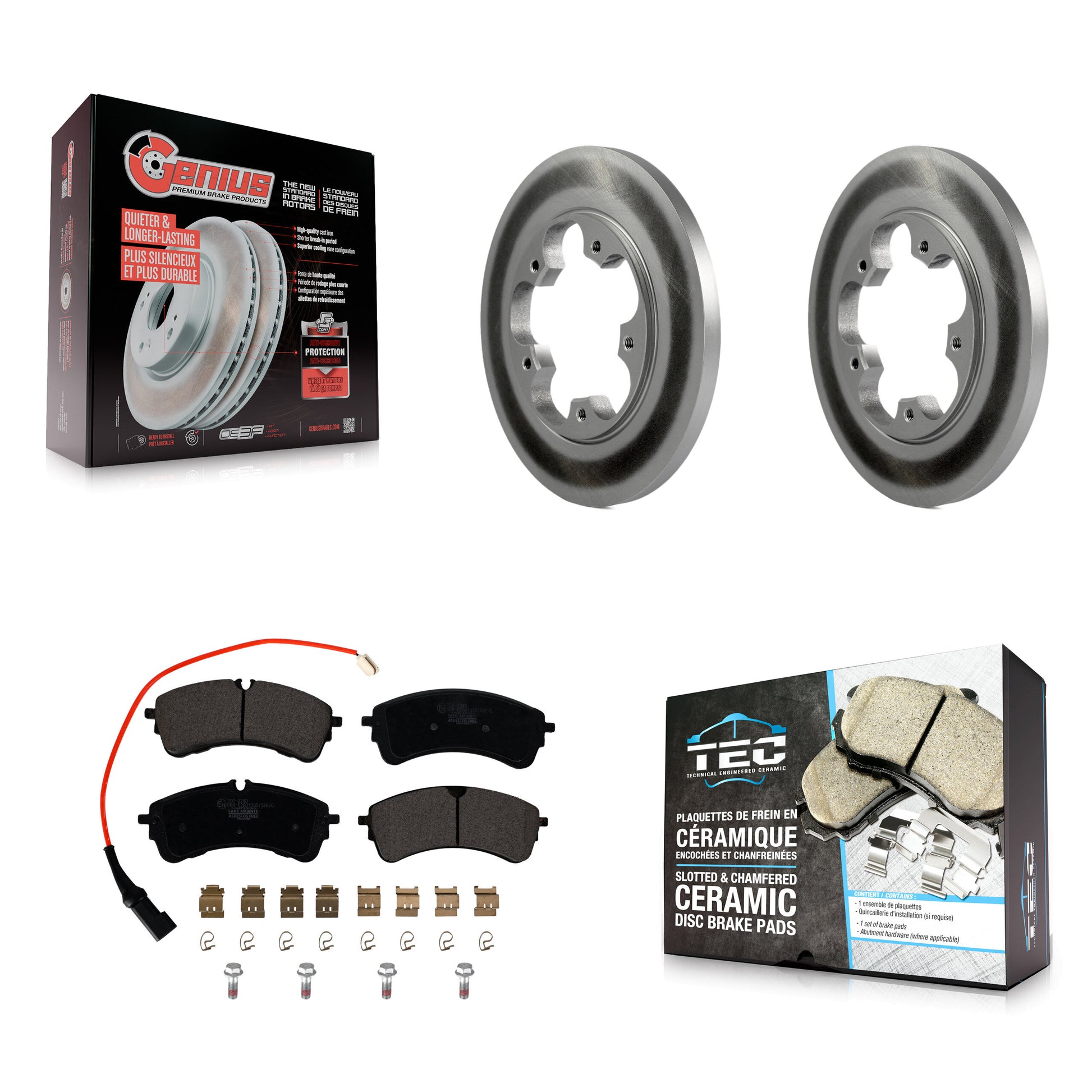 Transit Auto KGT-103147 Disc Brake Kit for 2020-2023 Ford Transit-350, Ford Transit-150, Ford Transit-250 - Rear