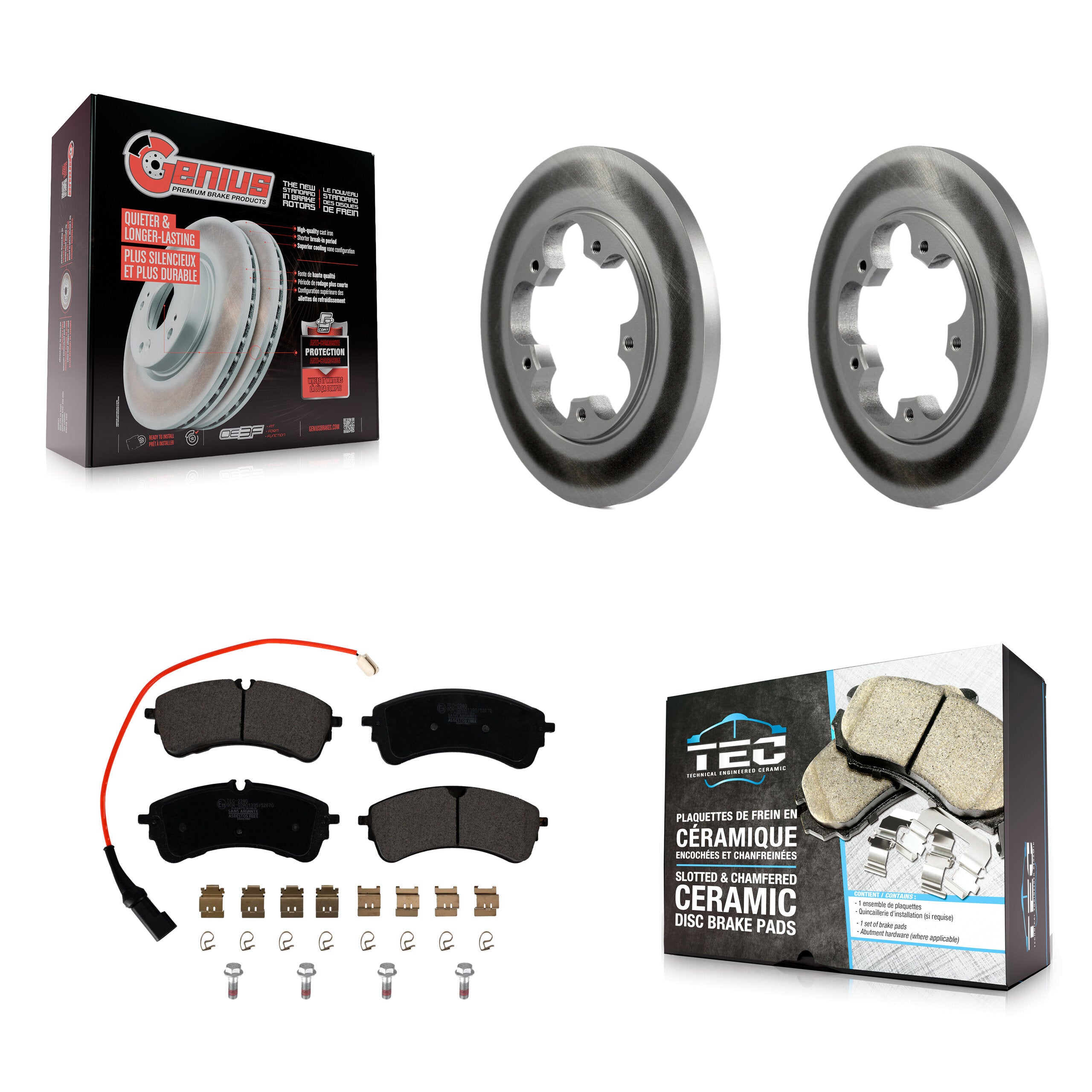 Transit Auto KGT-103147 Disc Brake Kit for 2020-2023 Ford Transit-350, Ford Transit-150, Ford Transit-250 - Rear