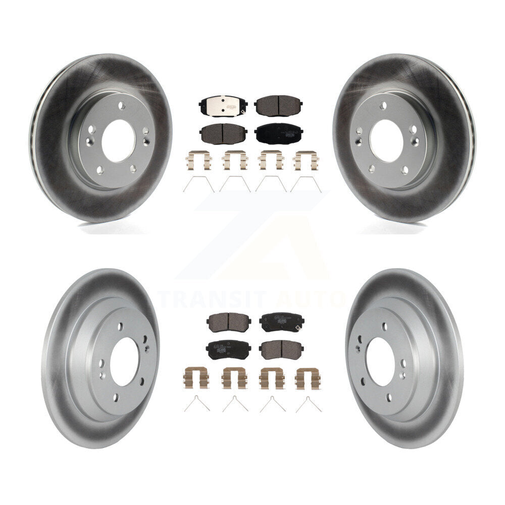 Transit Auto KGT-103150 Disc Brake Kit for 2022 Hyundai Kona - Front and Rear