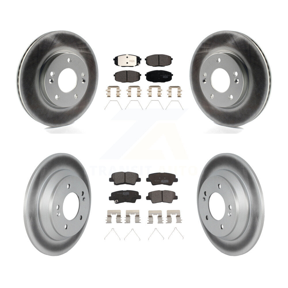 Transit Auto KGT-103151 Disc Brake Kit for 2022 Hyundai Kona - Front and Rear