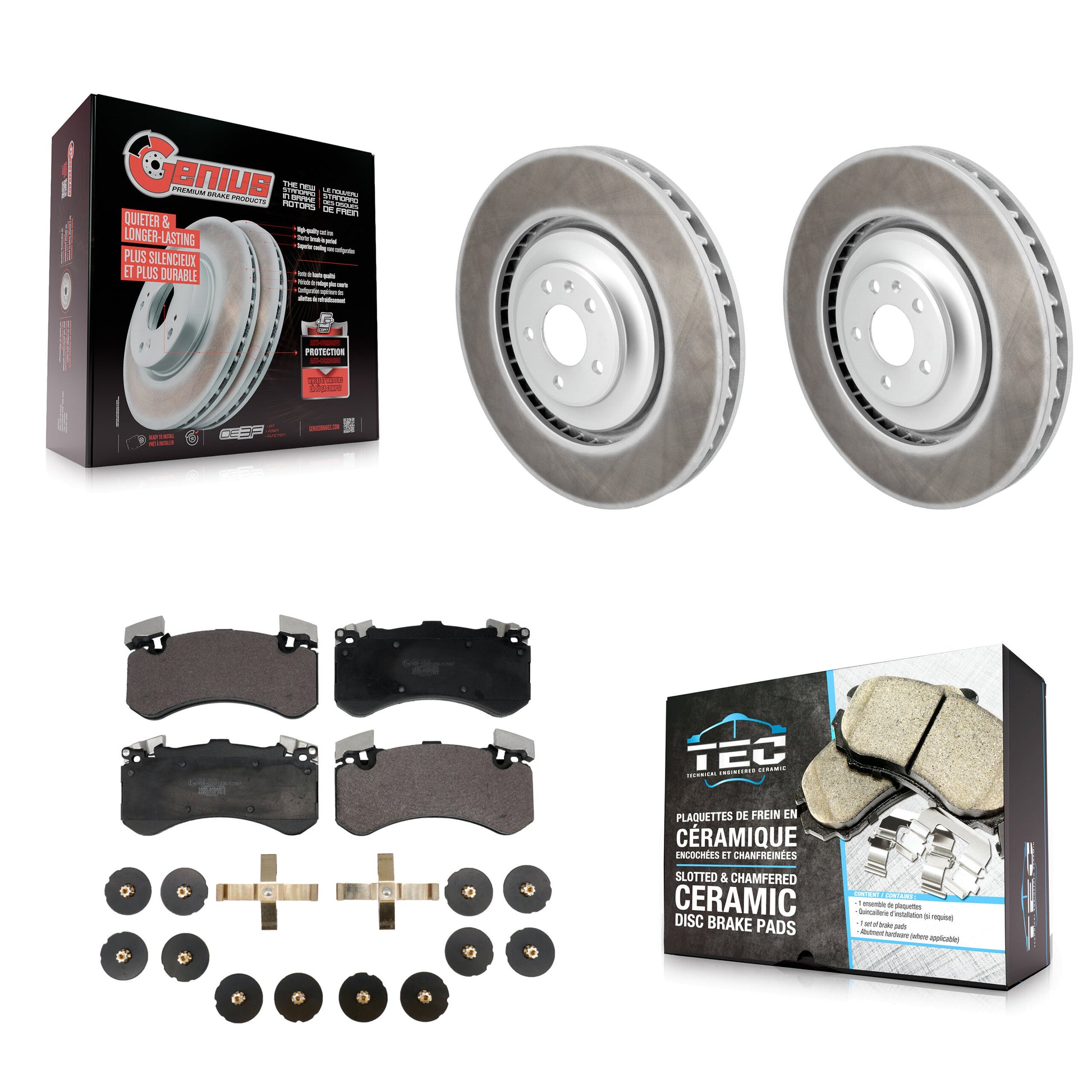 Transit Auto KGT-103153 Disc Brake Kit for 2012-2017 Audi S7, Audi S8, Audi A8 Quattro - Front