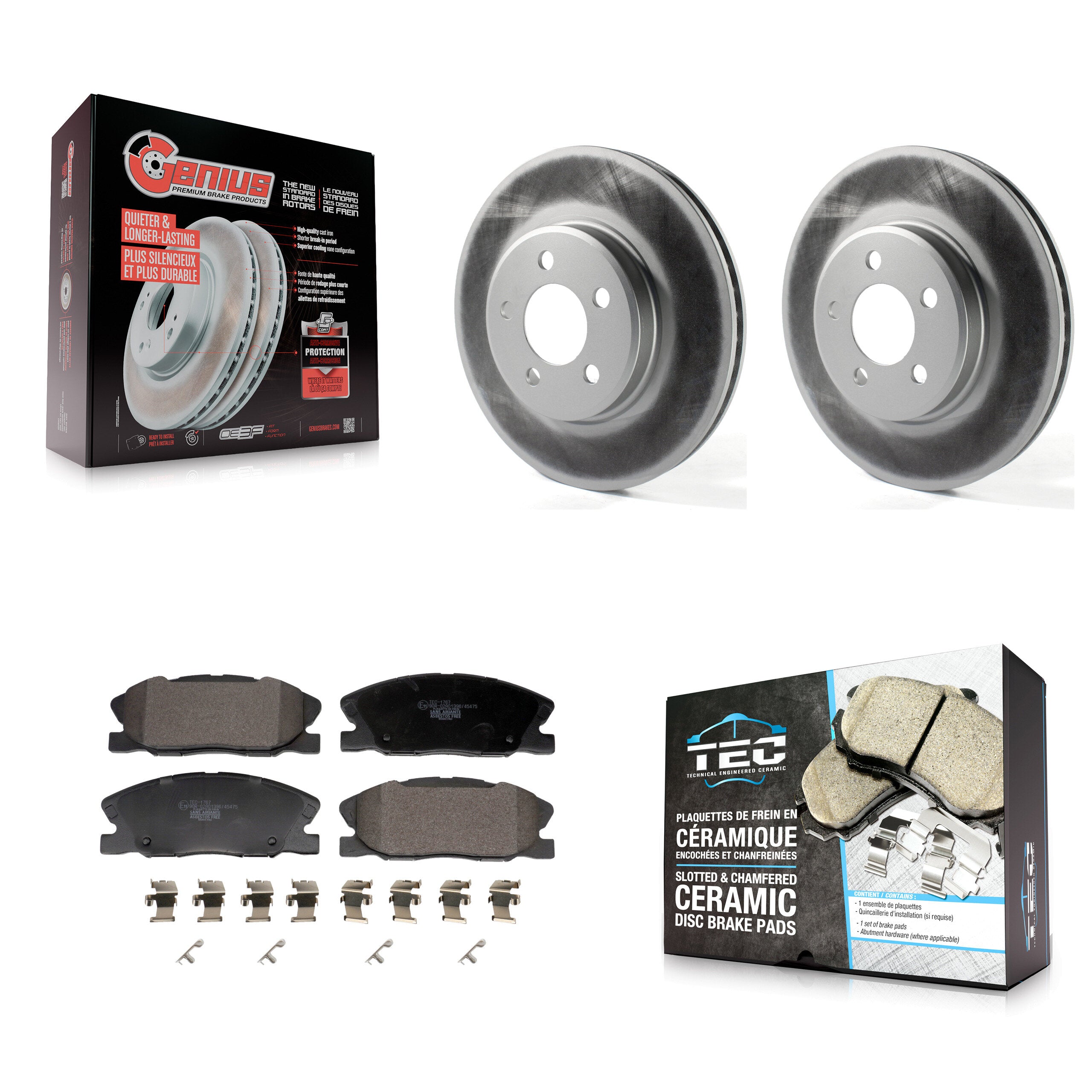 Transit Auto KGT-103157 Disc Brake Kit for 2014 Dodge Charger - Front