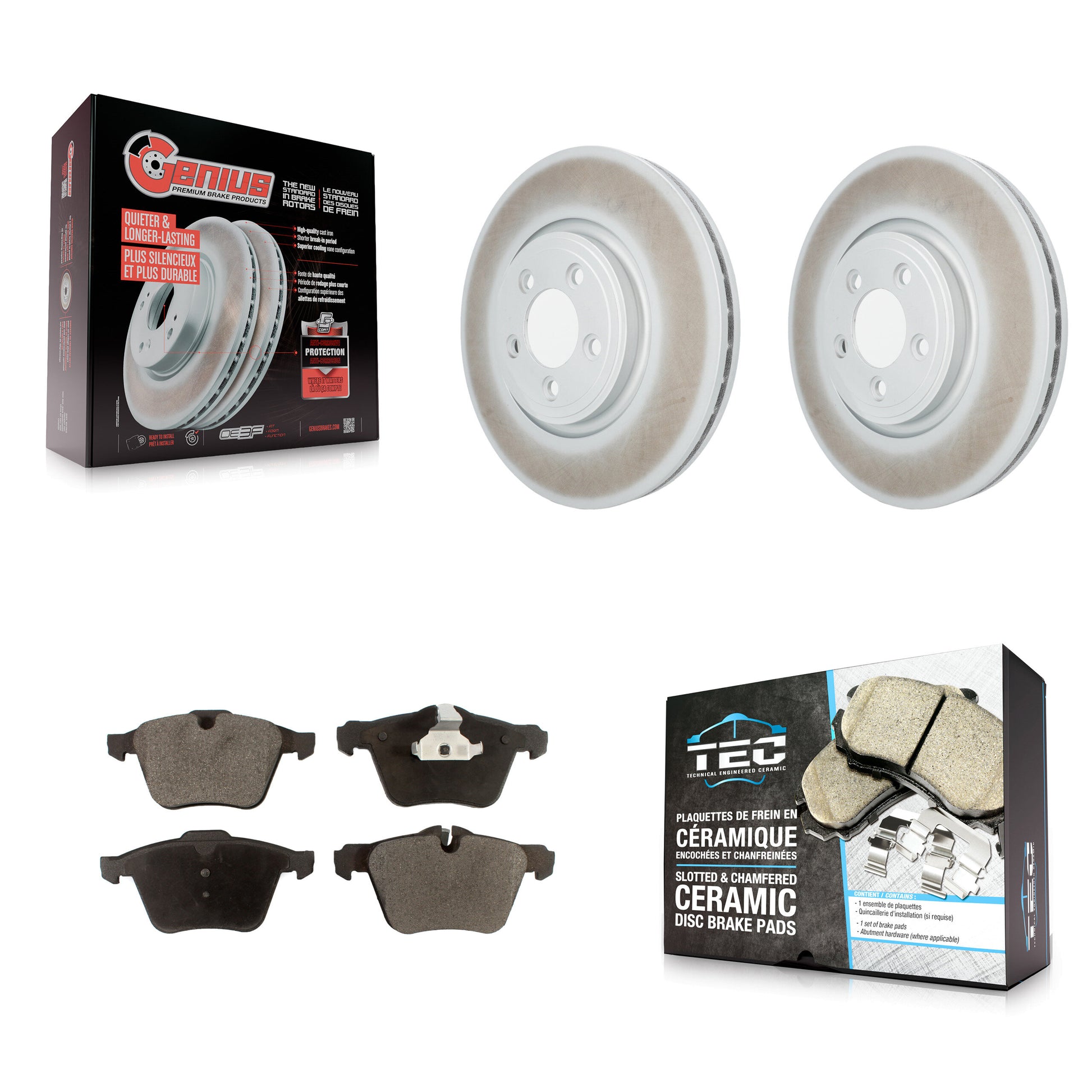 Transit Auto KGT-103159 Disc Brake Kit for 2010 Jaguar XF - Front