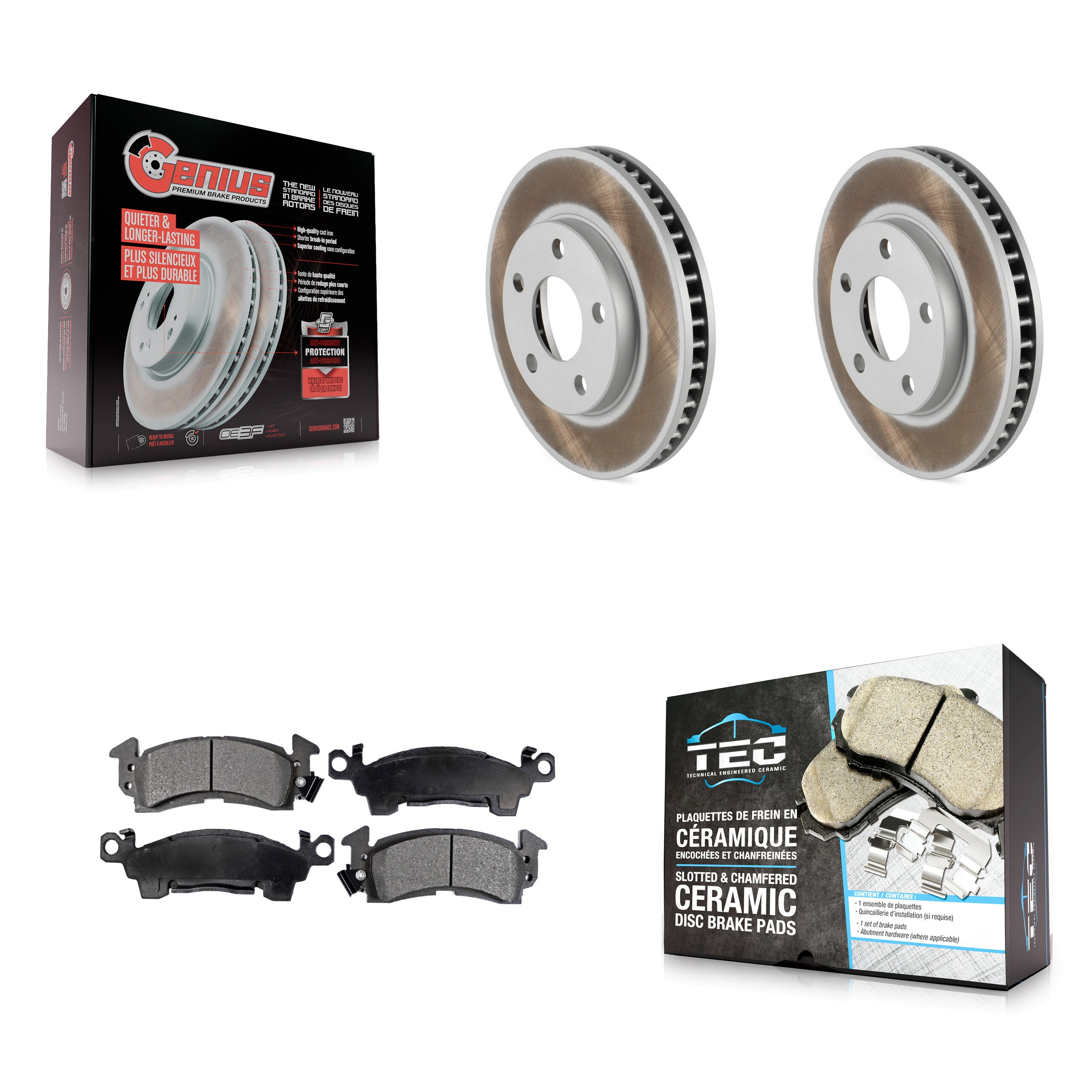 Transit Auto KGT-103165 Disc Brake Kit for 1992-1993 Cadillac Commercial Chassis - Front