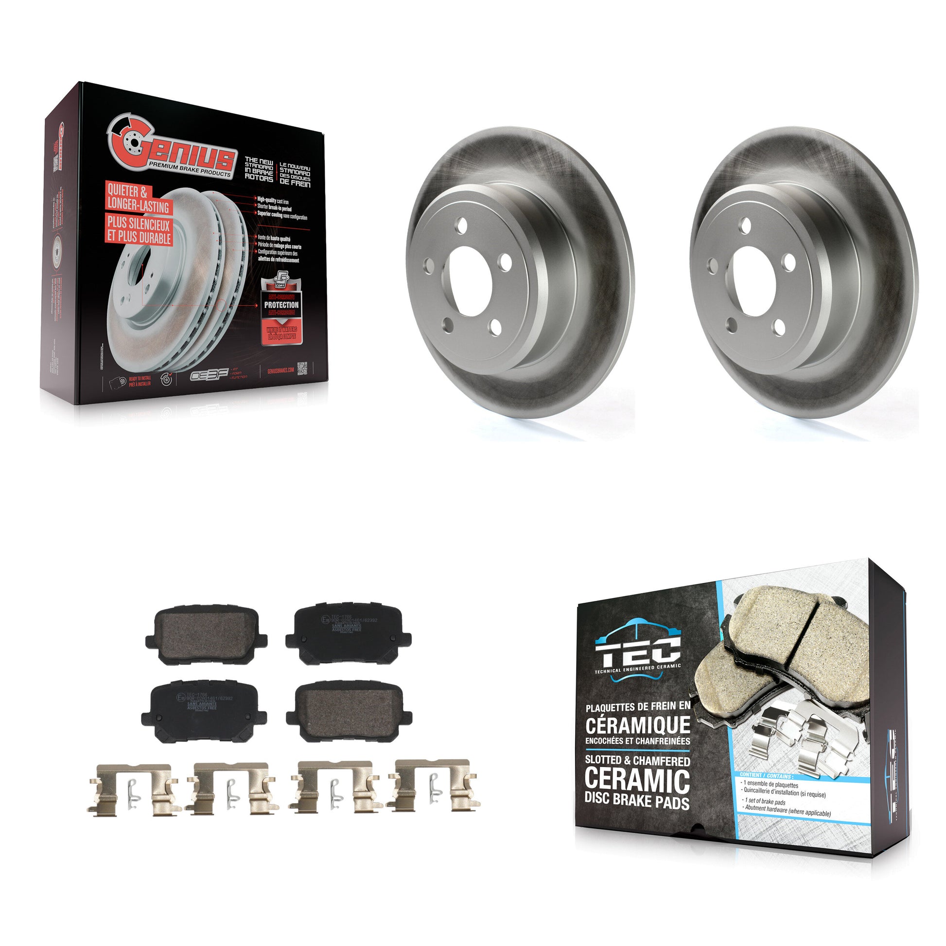 Transit Auto KGT-103189 Disc Brake Kit for 2014-2023 Dodge Charger - Rear