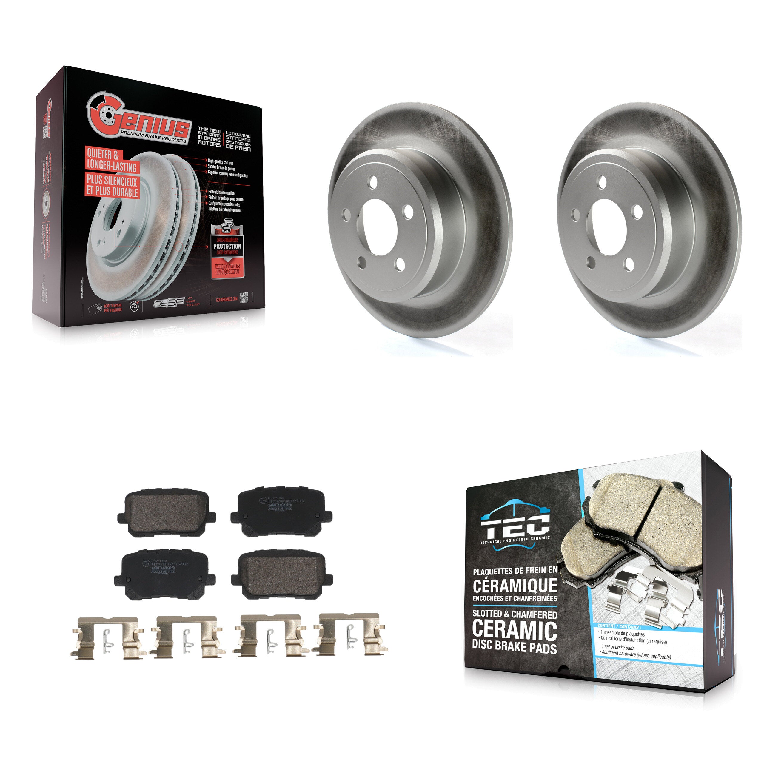 Transit Auto KGT-103189 Disc Brake Kit for 2014-2023 Dodge Charger - Rear
