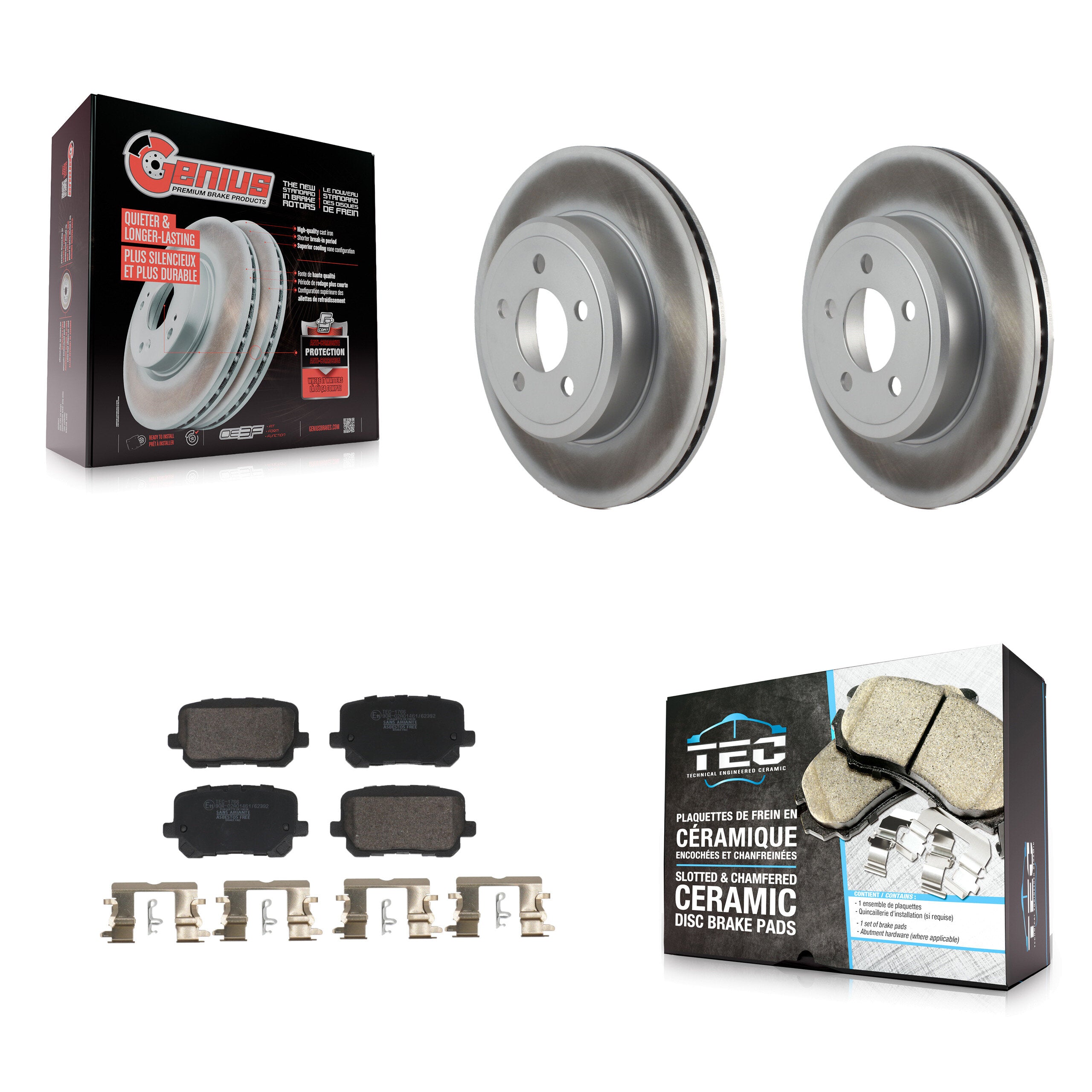Transit Auto KGT-103190 Disc Brake Kit for 2017-2018 Dodge Charger - Rear