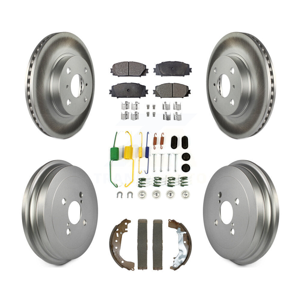 Transit Auto KGT-103198 Disc Brake Kit for 2014-2018 Toyota Yaris - Front and Rear
