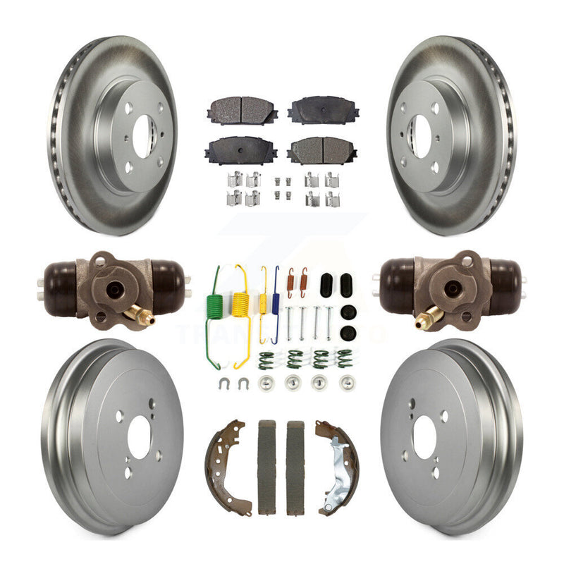 Transit Auto KGT-103203 Disc Brake Kit for 2014-2018 Toyota Yaris - Front and Rear