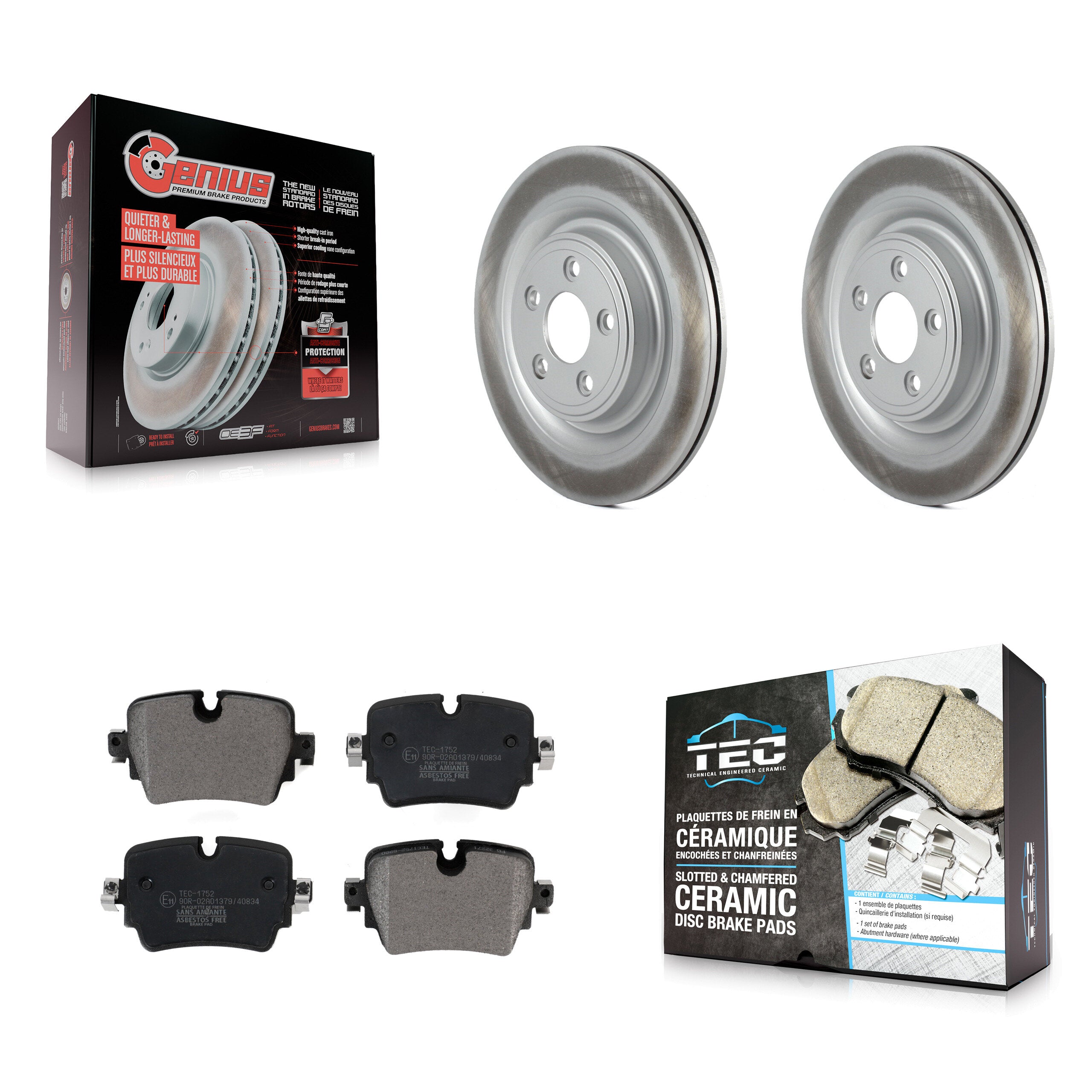 Transit Auto KGT-103205 Disc Brake Kit for 2016 Jaguar XJ - Rear