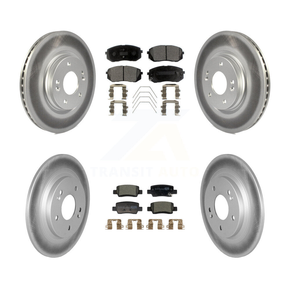 Transit Auto KGT-103210 Disc Brake Kit for 2021-2024 Kia Seltos - Front and Rear