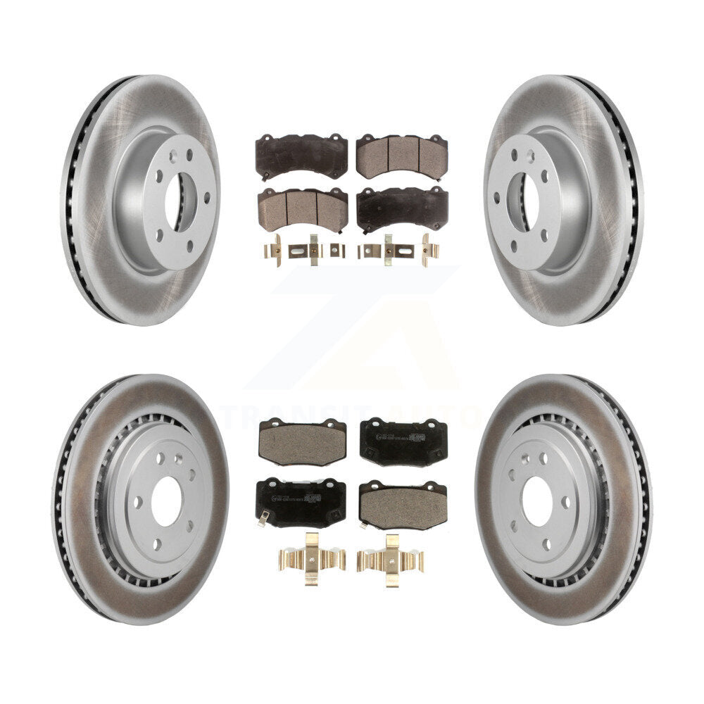 Transit Auto KGT-103211 Disc Brake Kit for 2017 Cadillac ATS - Front and Rear