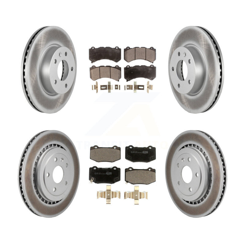 Transit Auto KGT-103211 Disc Brake Kit for 2017 Cadillac ATS - Front and Rear