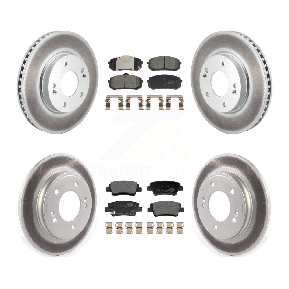 Transit Auto KGT-103221 Disc Brake Kit for 2021-2023 Hyundai Elantra - Front and Rear