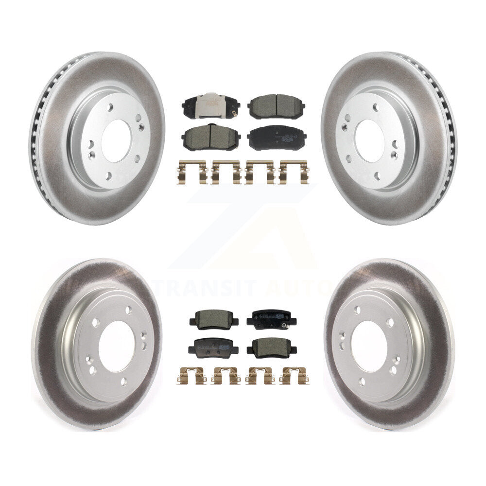 Transit Auto KGT-103222 Disc Brake Kit for 2021-2023 Hyundai Elantra - Front and Rear