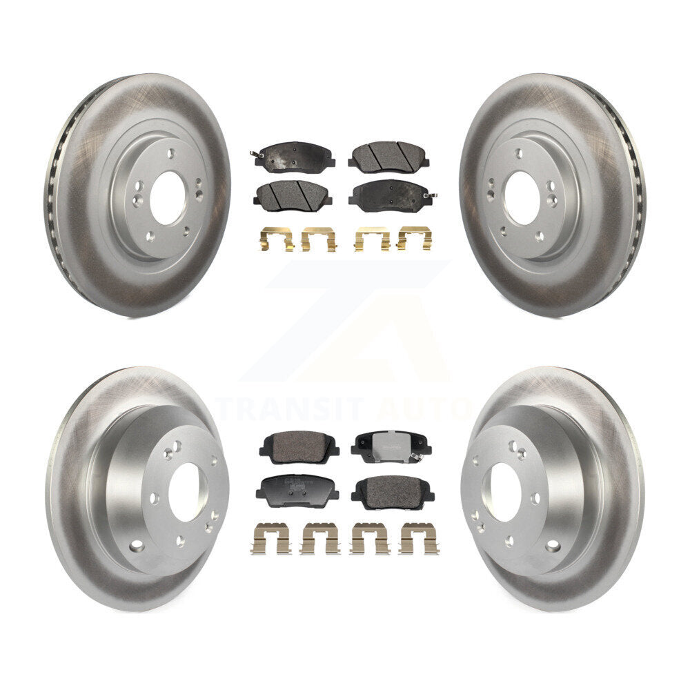 Transit Auto KGT-103236 Disc Brake Kit for 2013-2016 Hyundai Santa Fe, Hyundai Santa Fe XL - Front and Rear