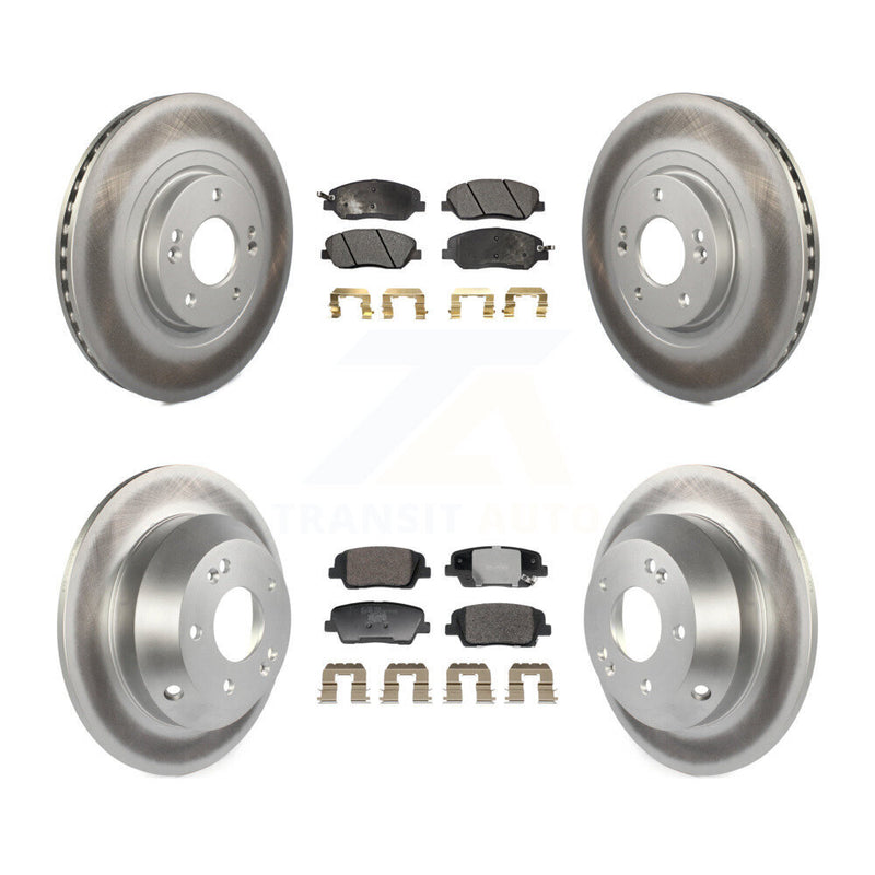 Transit Auto KGT-103236 Disc Brake Kit for 2013-2016 Hyundai Santa Fe, Hyundai Santa Fe XL - Front and Rear
