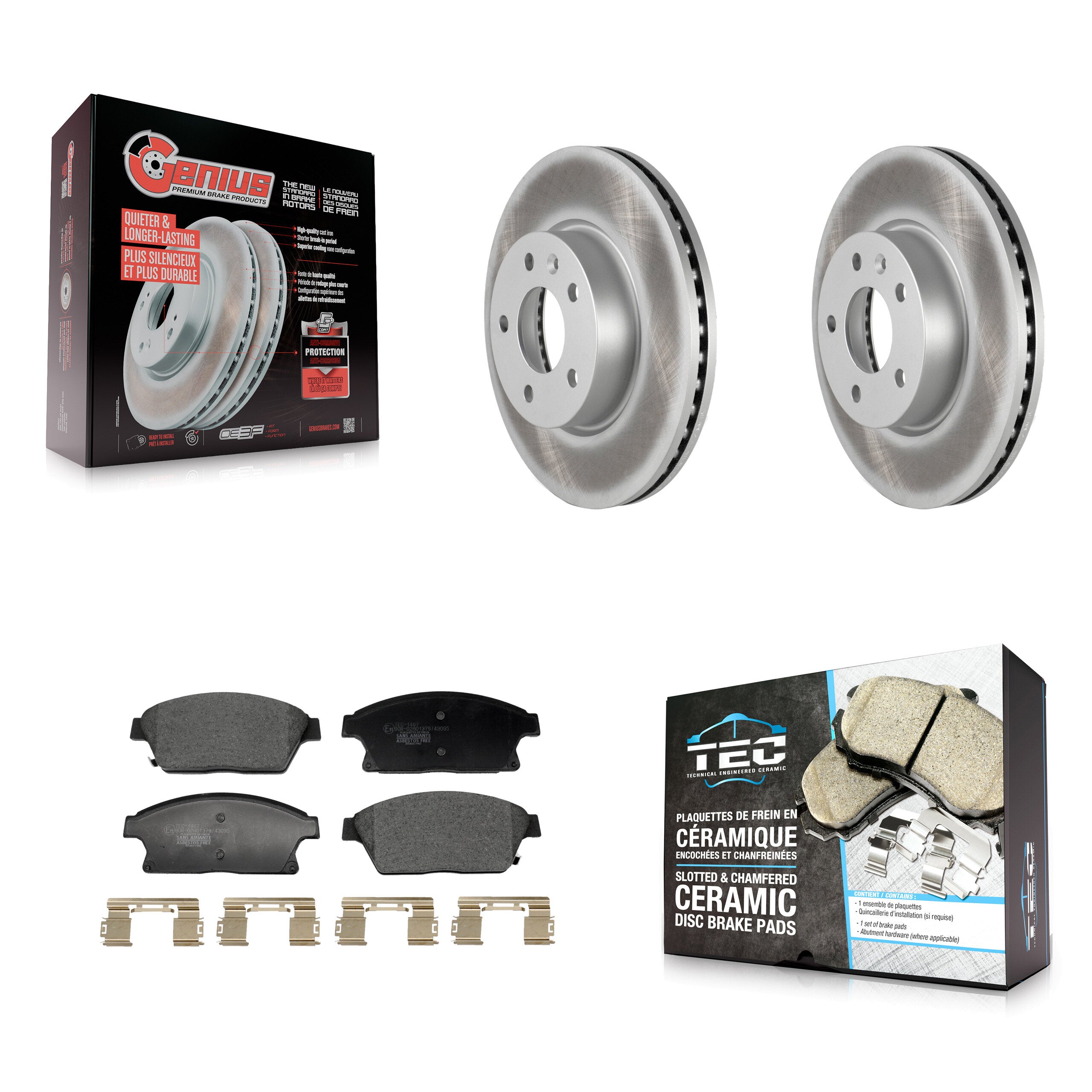 Transit Auto KGT-103243 Disc Brake Kit for 2013-2018 Cadillac ATS - Front