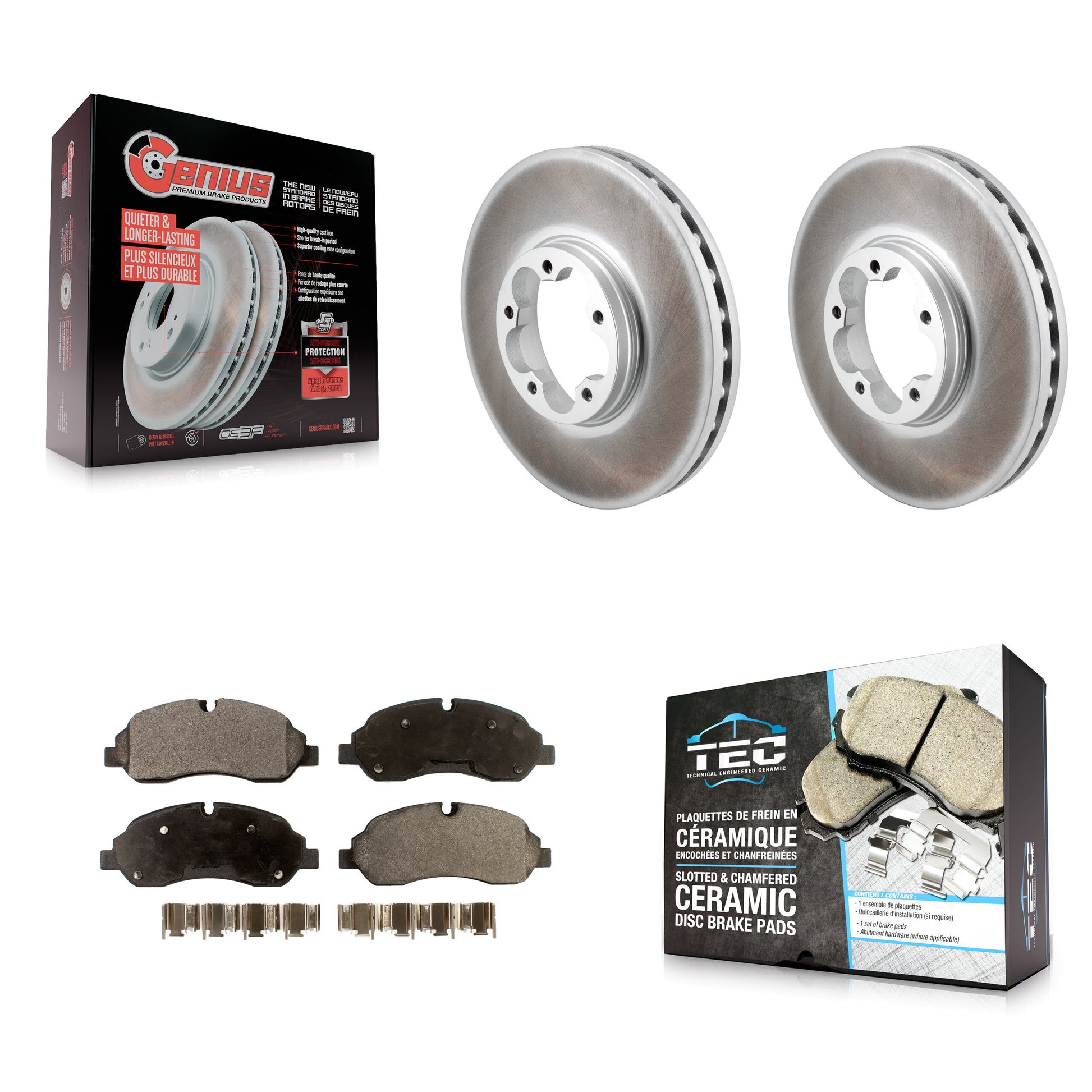 Transit Auto KGT-103244 Disc Brake Kit for 2015-2019 Ford Transit-150, Ford Transit-250, Ford Transit-350 - Front