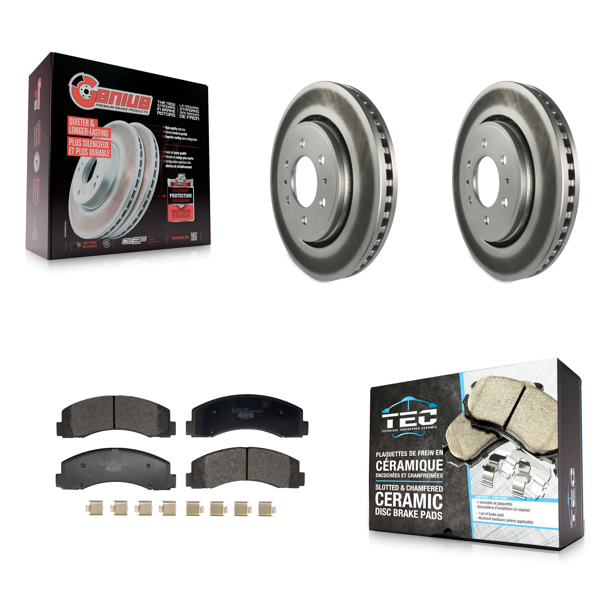 Transit Auto KGT-103260 Disc Brake Kit for 2018-2021 Ford Expedition, Ford F-150, Lincoln Navigator - Front