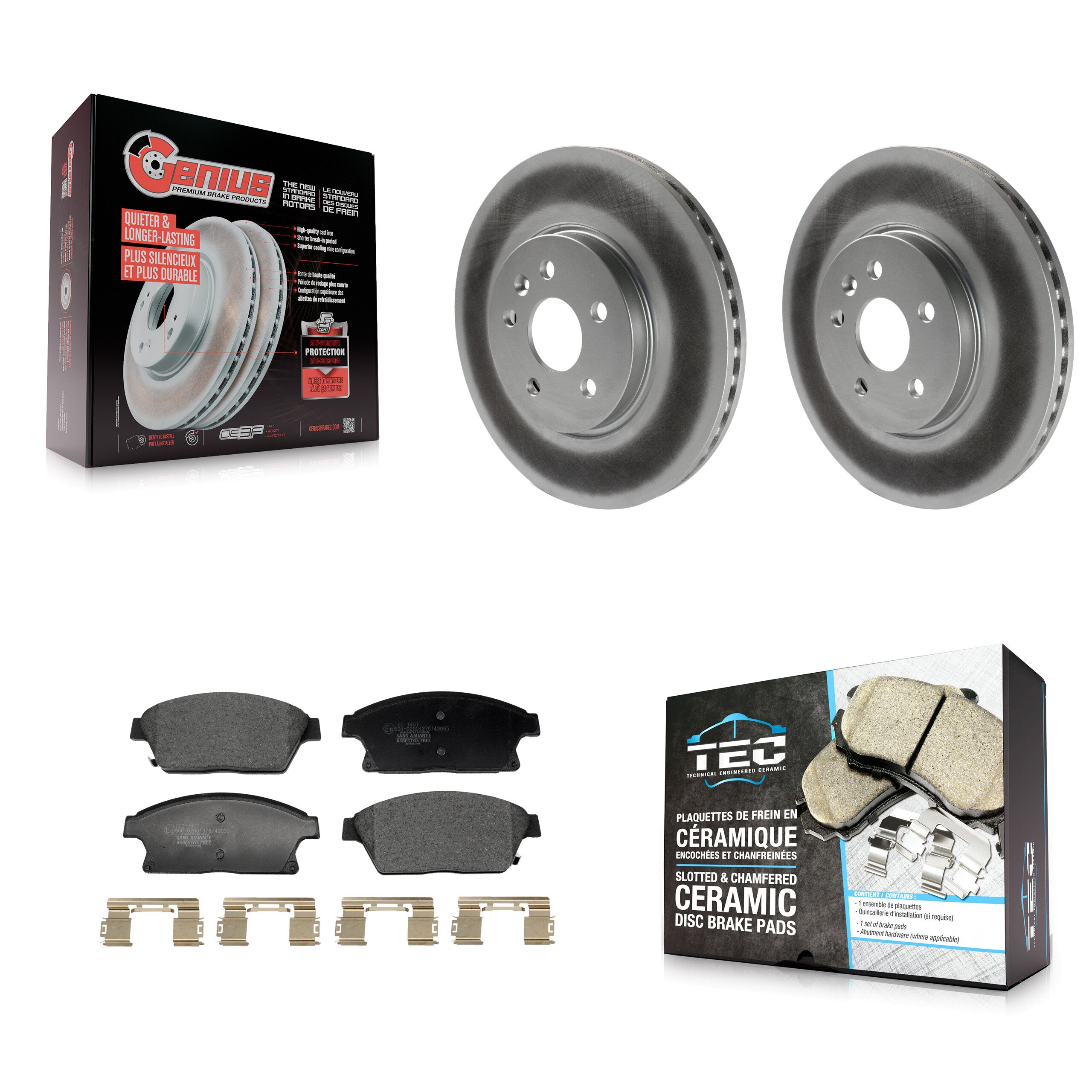 Transit Auto KGT-103261 Disc Brake Kit for 2013-2017 Buick Encore, Chevrolet Trax - Front