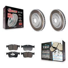 Transit Auto KGT-103269 Disc Brake Kit for 2017-2020 Land Rover Range Rover Velar, Jaguar I-Pace, Jaguar F-Pace - Front